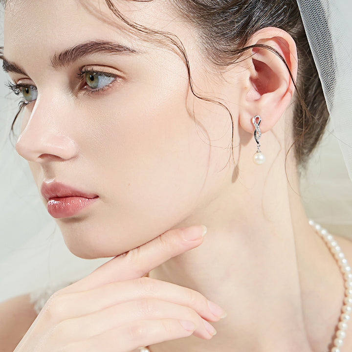 Elegant Freshwater Pearl Earrings WE00078