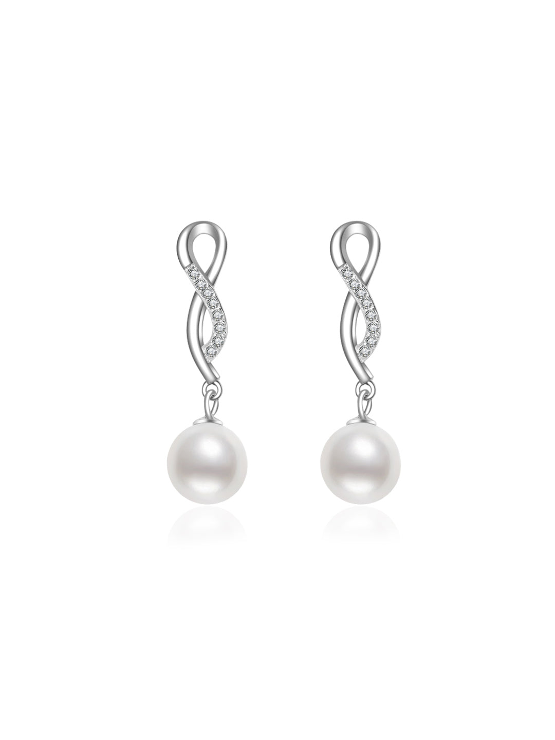 Boucles d'oreilles élégantes en perles d'eau douce WE00078