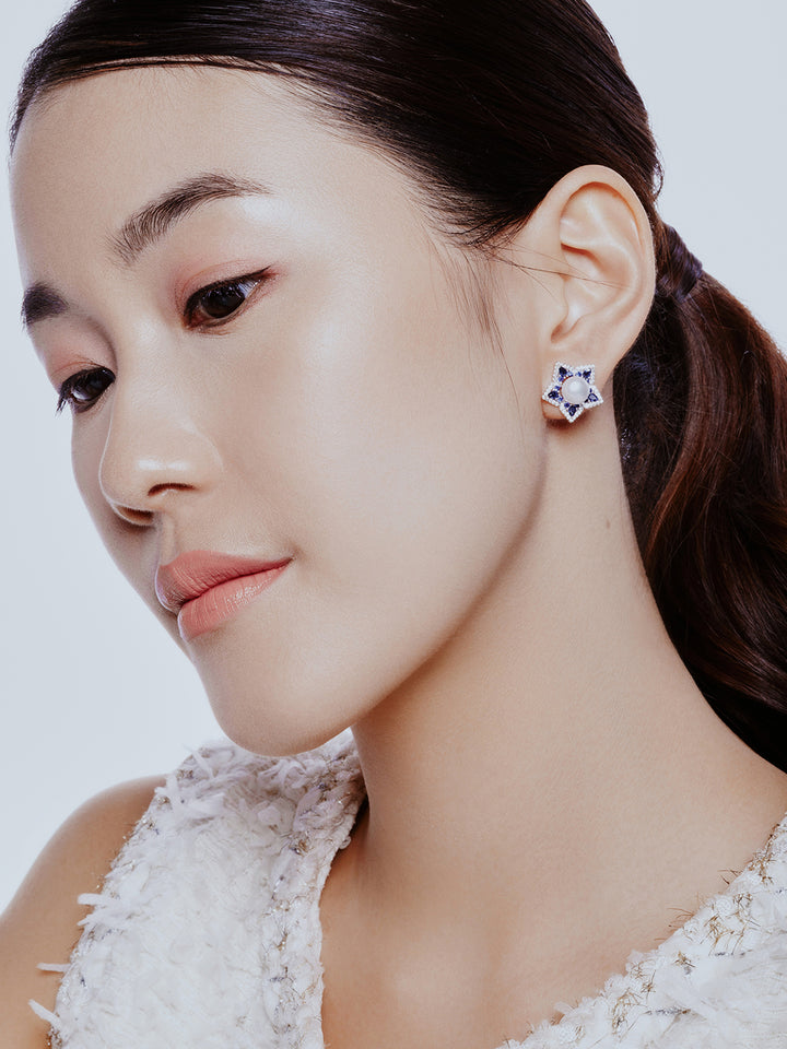Anting Mutiara Air Tawar Bintang Laut WE00085 | BINTANG LAUT