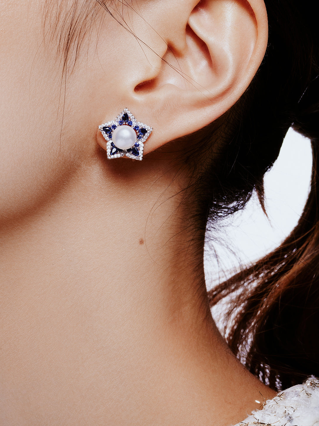 Anting Mutiara Air Tawar Bintang Laut WE00085 | BINTANG LAUT