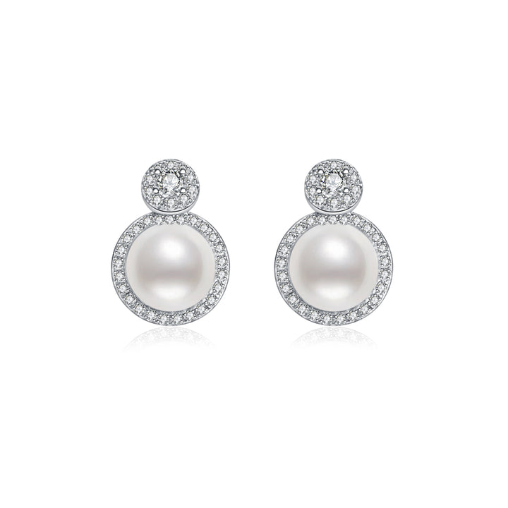 Elegant Freshwater Pearl Earrings WE00093 - PEARLY LUSTRE