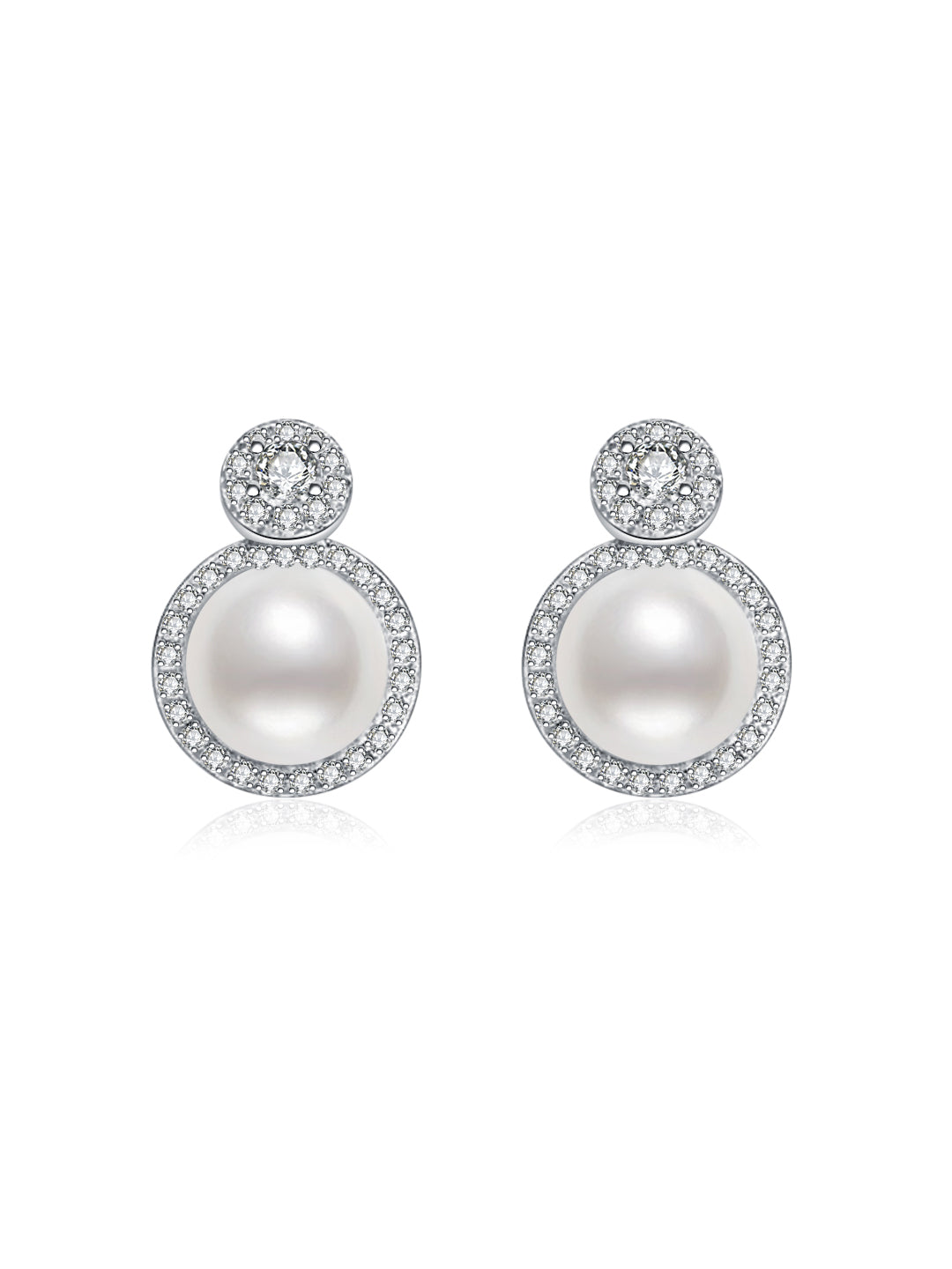Boucles d'oreilles élégantes en perles d'eau douce WE00093