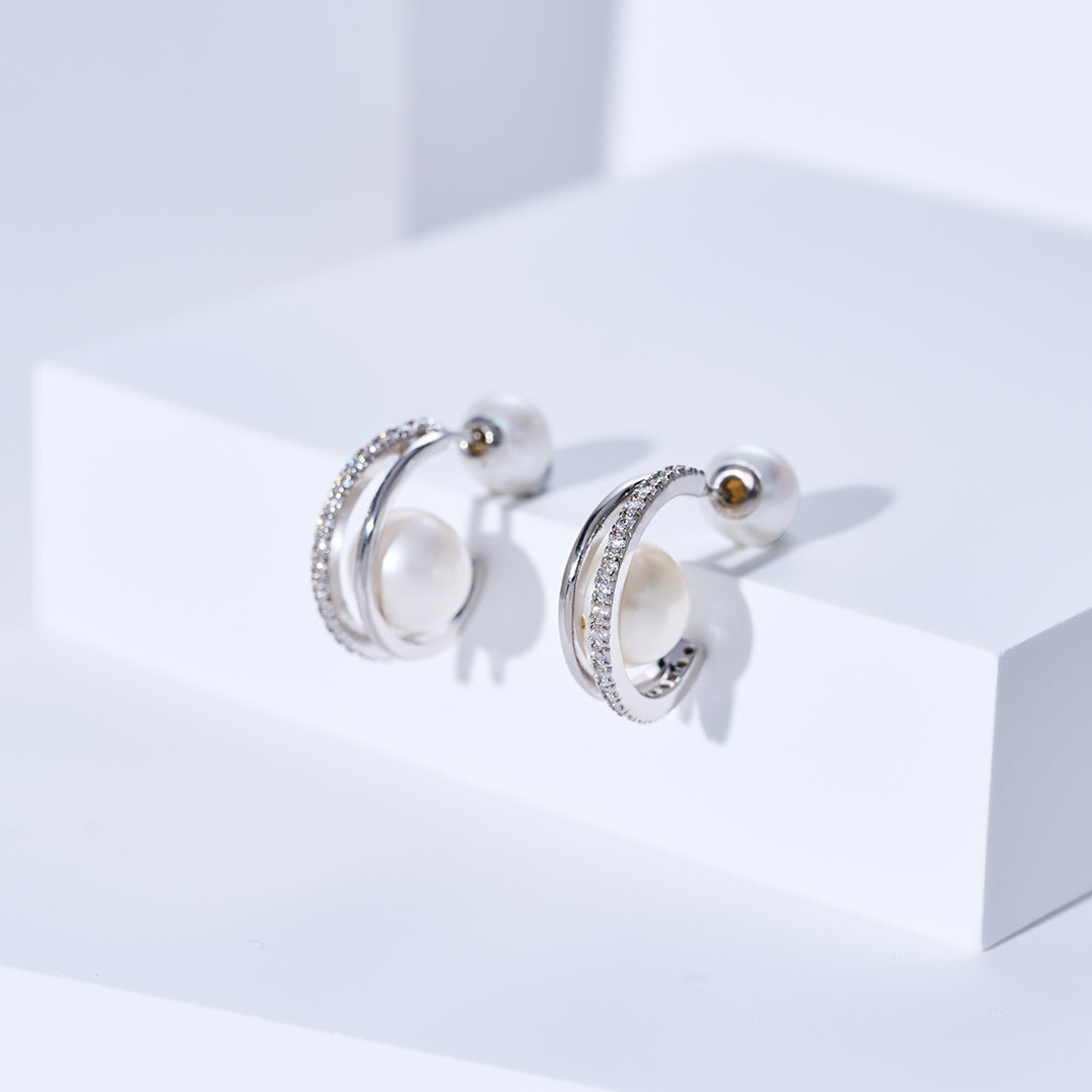 담수 진주 귀걸이 WE00102 | CONNECT