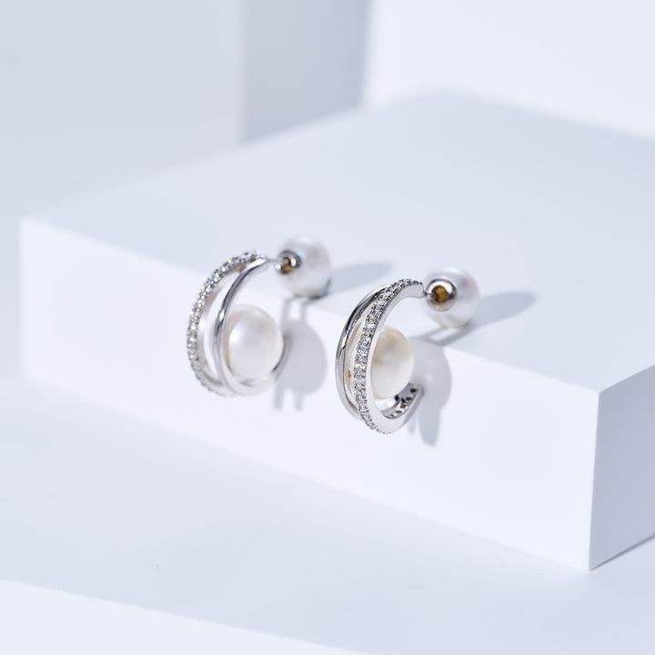 담수 진주 귀걸이 WE00102 | CONNECT