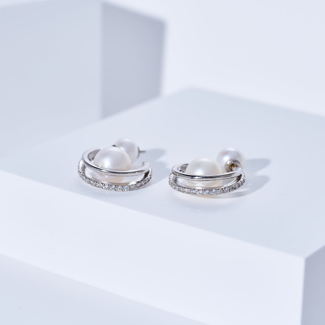 담수 진주 귀걸이 WE00102 | CONNECT