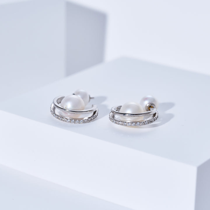 담수 진주 귀걸이 WE00102 | CONNECT