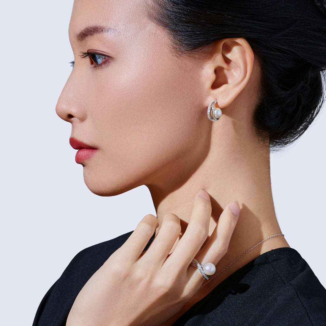 Orecchini con Perla d'Acqua Dolce WE00102 | CONNECT