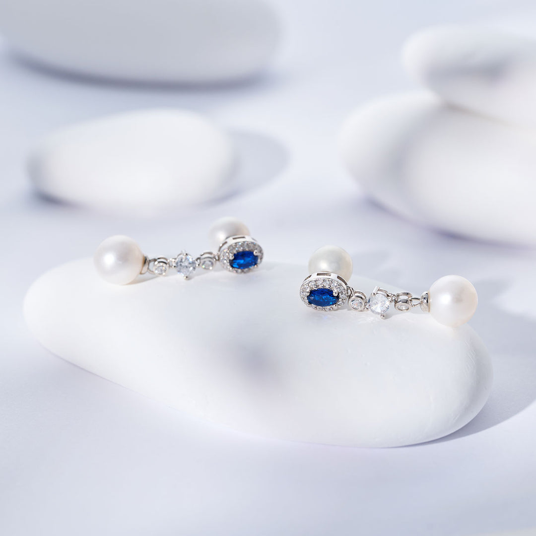 Ocean Star Süßwasserperlen-Ohrringe WE00103