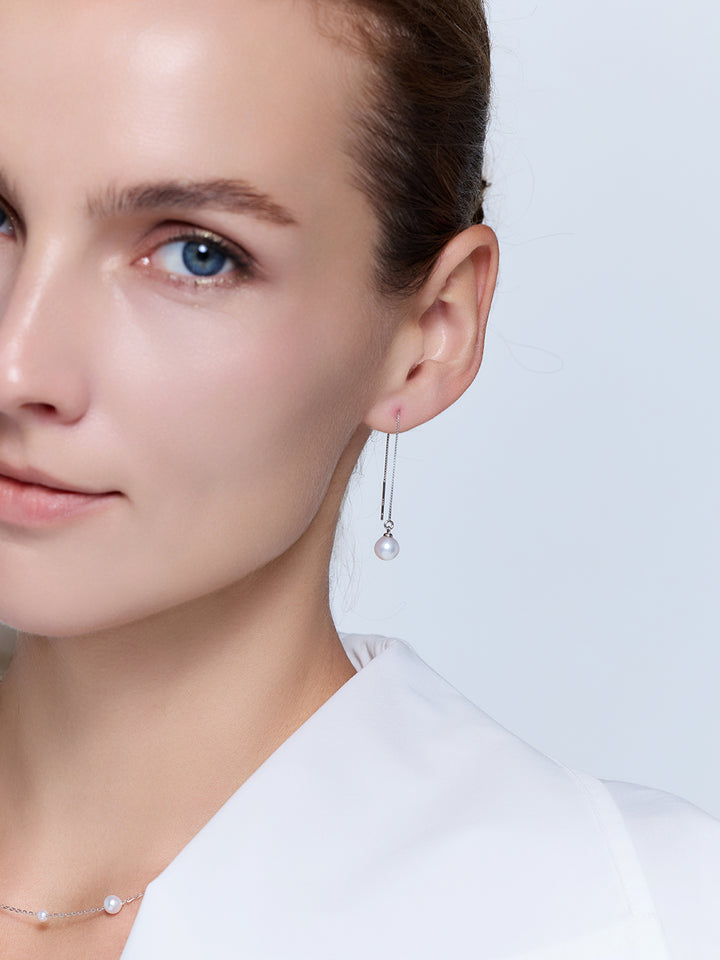 Elegant Freshwater Pearl Earrings WE00118 | RHYTHM
