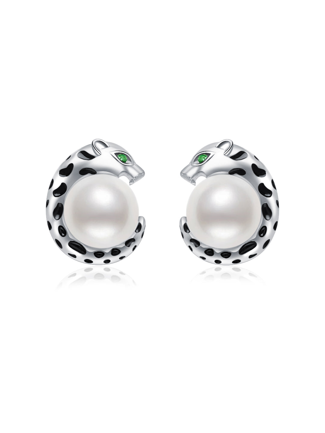 Panther Freshwater Pearl Earrings WE00119 | SAFARI