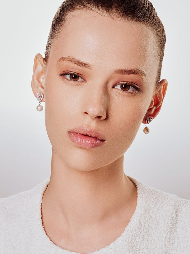Anting-anting Mutiara Air Tawar yang Elegan WE00130