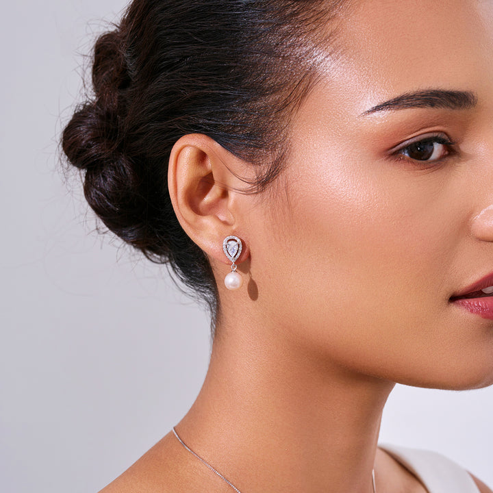 Ensemble élégant de perles d'eau douce WS00039