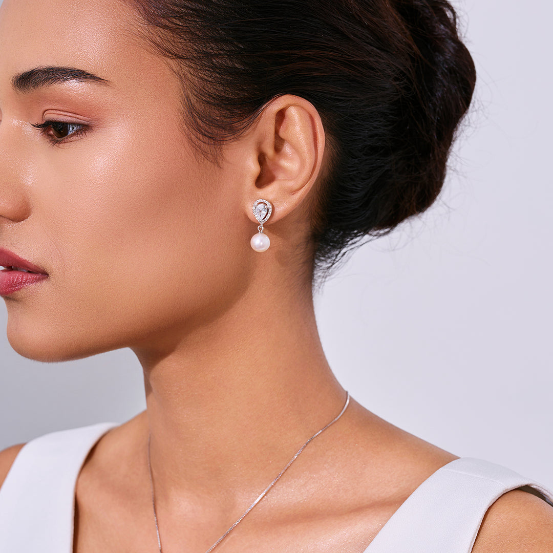 Ensemble élégant de perles d'eau douce WS00039