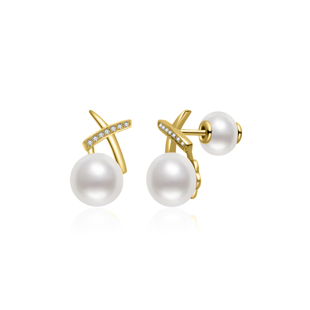 Freshwater Pearl Earrings WE00135 | X Collection