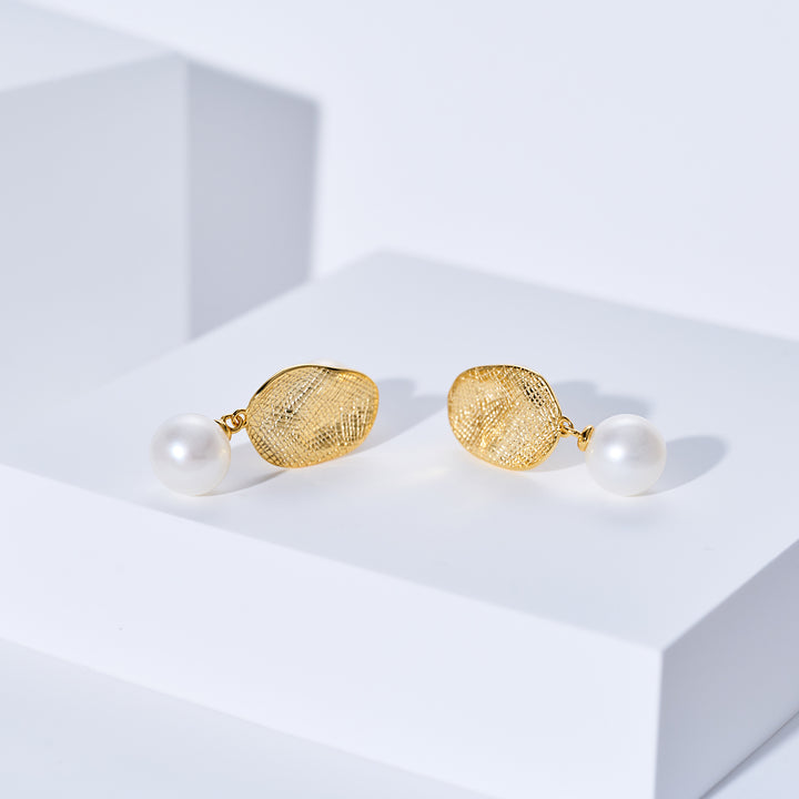 Pendientes de perlas de agua dulce neoyorquinos WE00169