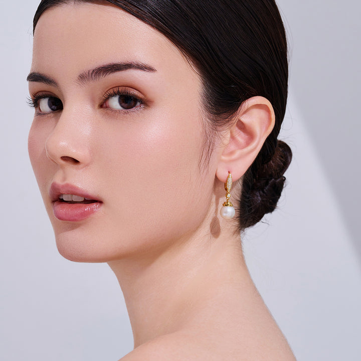 Anting-anting Mutiara Air Tawar yang Elegan WE00194