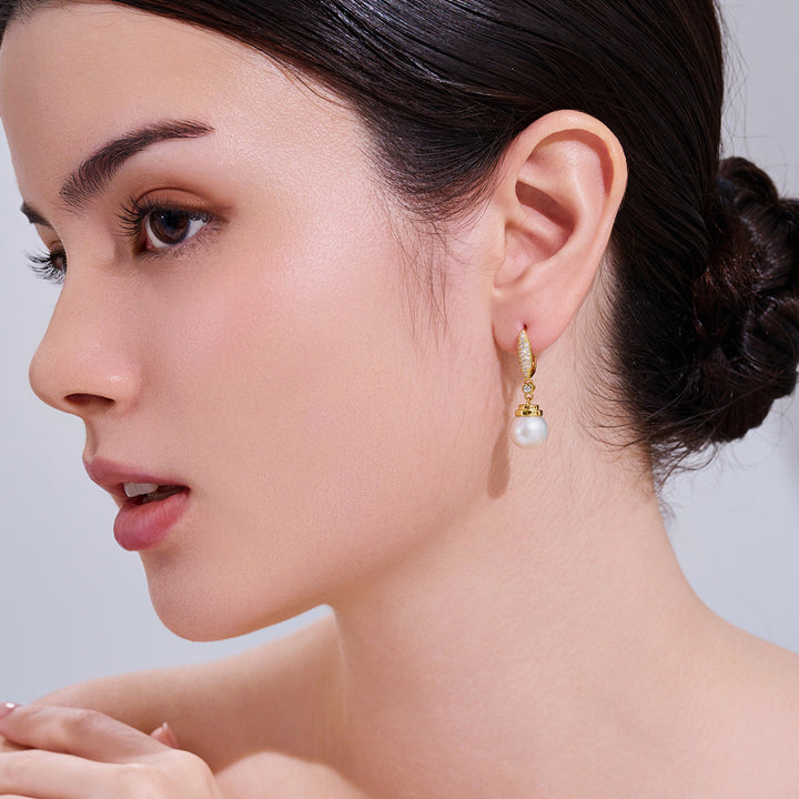 Anting-anting Mutiara Air Tawar yang Elegan WE00194