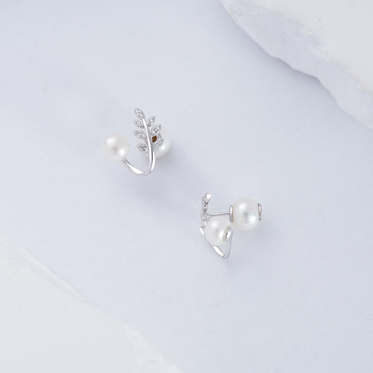 Elegant Freshwater Pearl Earrings WE00200 - PEARLY LUSTRE