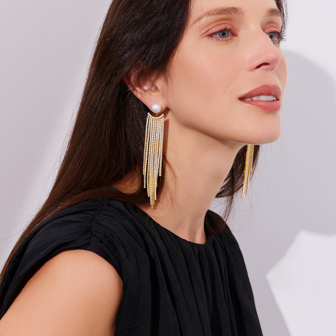 Asian Civilisations Museum Freshwater Pearl Earrings WE00227 | ACM Collection - PEARLY LUSTRE