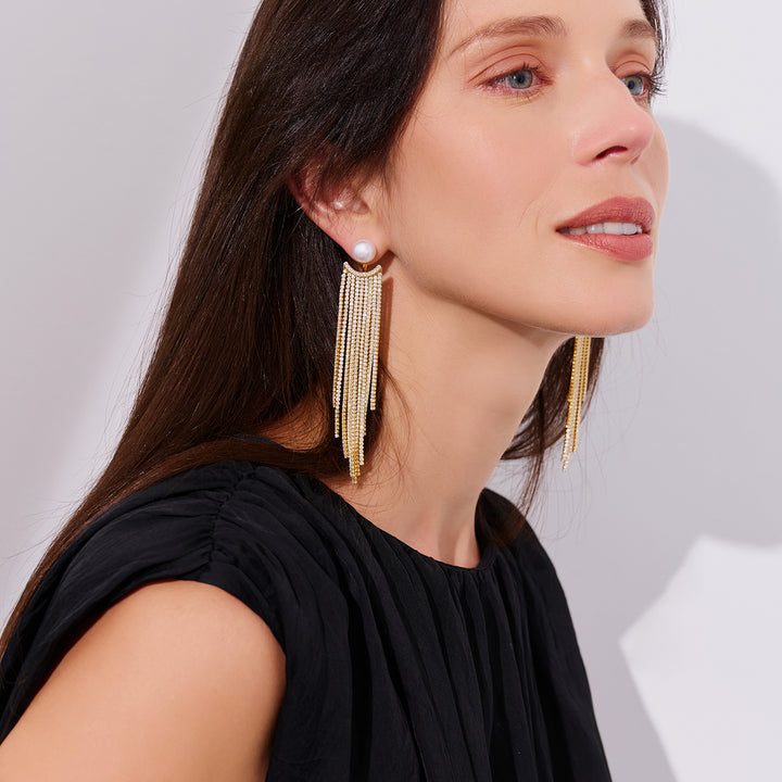 Asian Civilisations Museum Freshwater Pearl Earrings WE00227 | ACM Collection - PEARLY LUSTRE