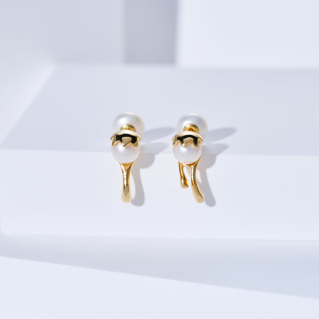 Freshwater Pearl Earrings WE00245 |FLUID
