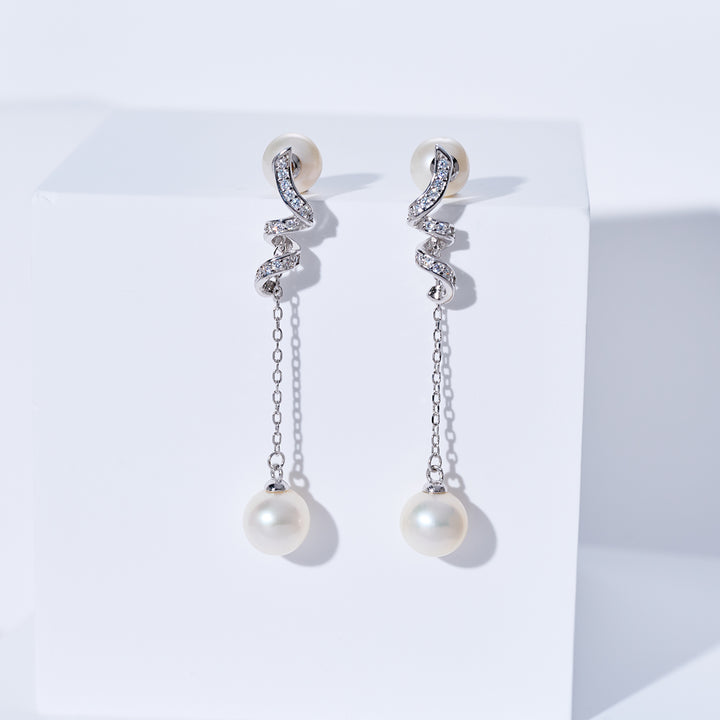 优雅淡水珍珠耳环 WE00248 ｜S 系列