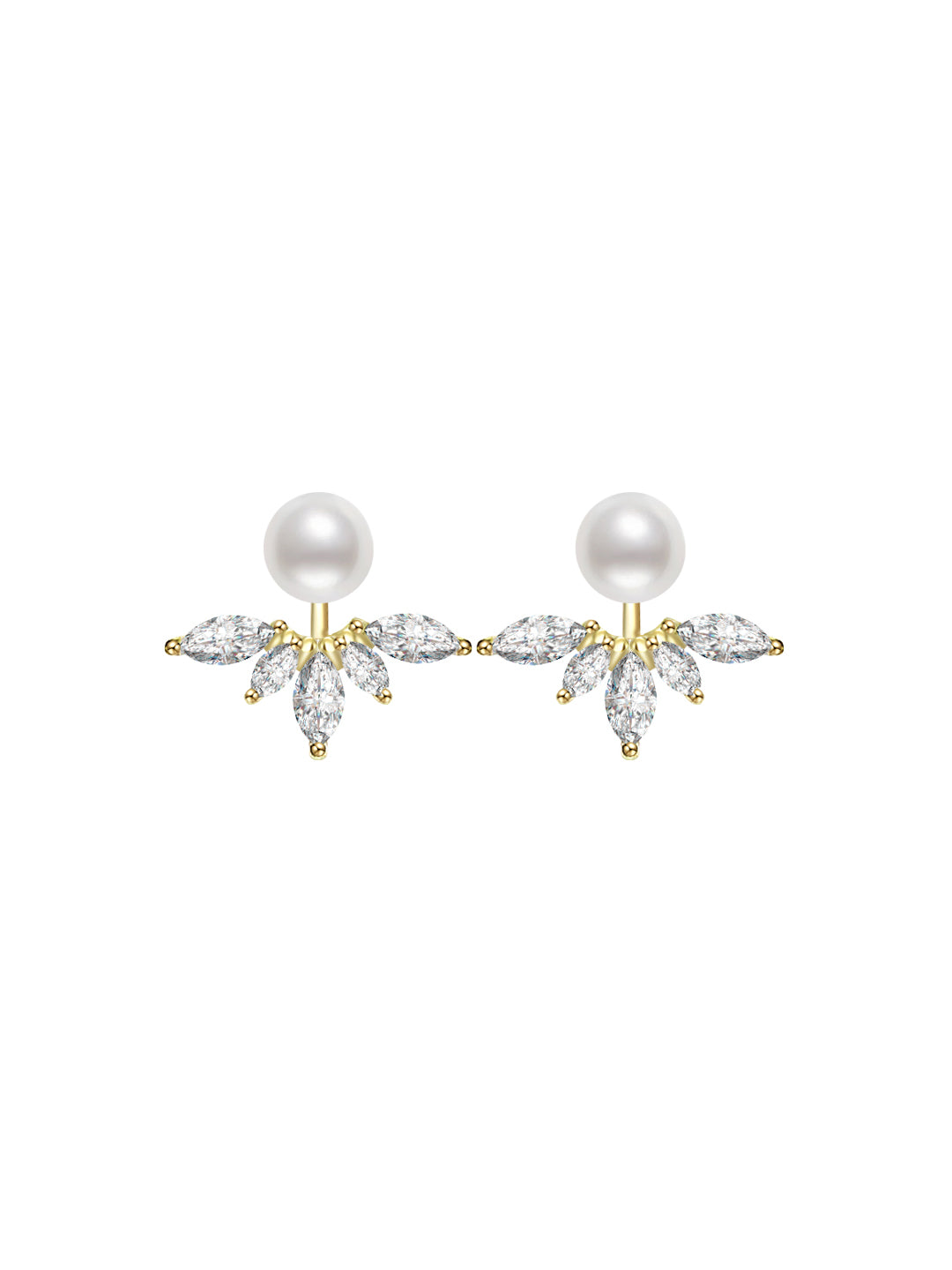 エレガントな淡水パールピアス WE00260