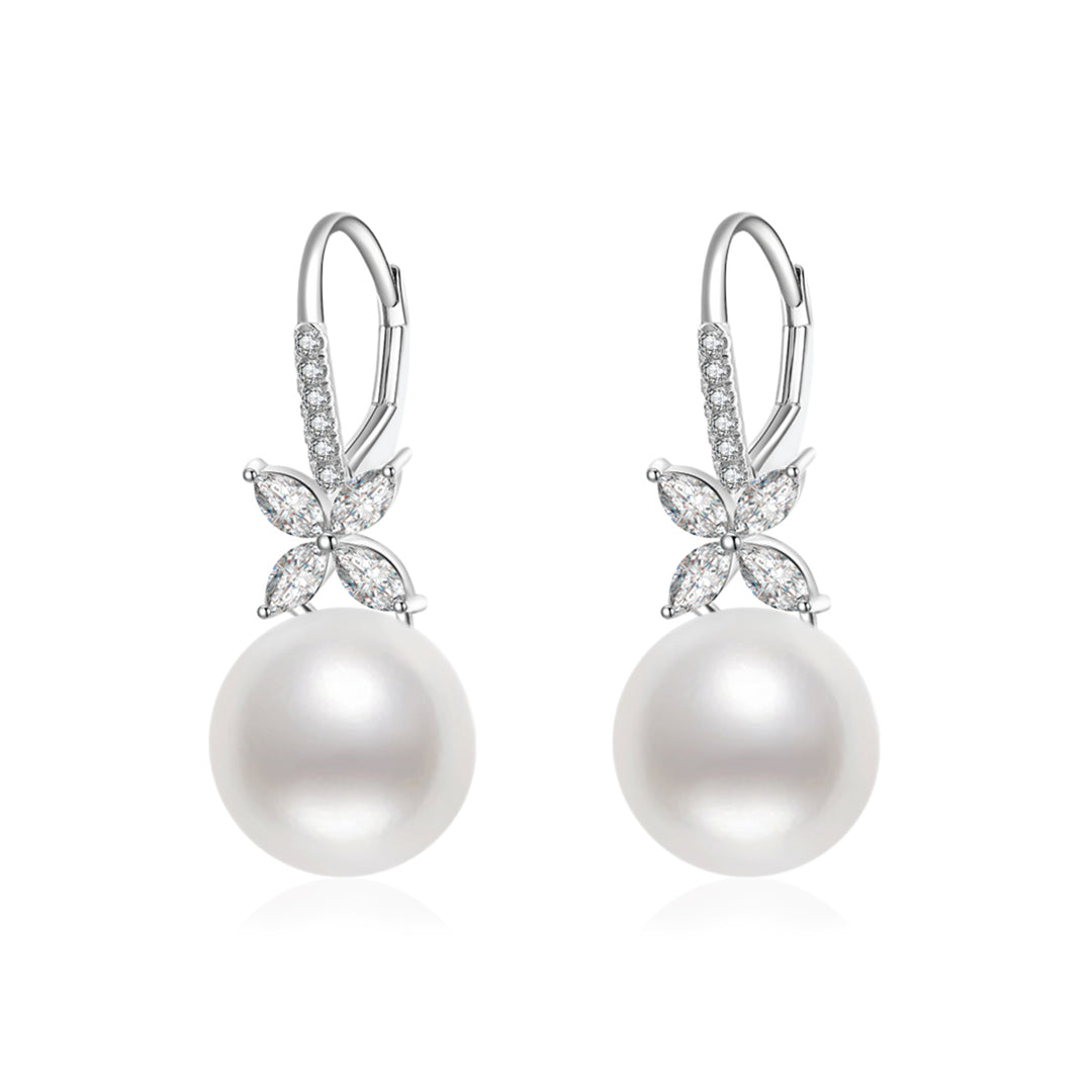 Elegant Freshwater Pearl Earrings WE00267 | EVERLEAF - PEARLY LUSTRE