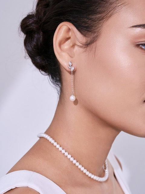 Anting-anting Mutiara Air Tawar yang Elegan WE00288 | TAMAN