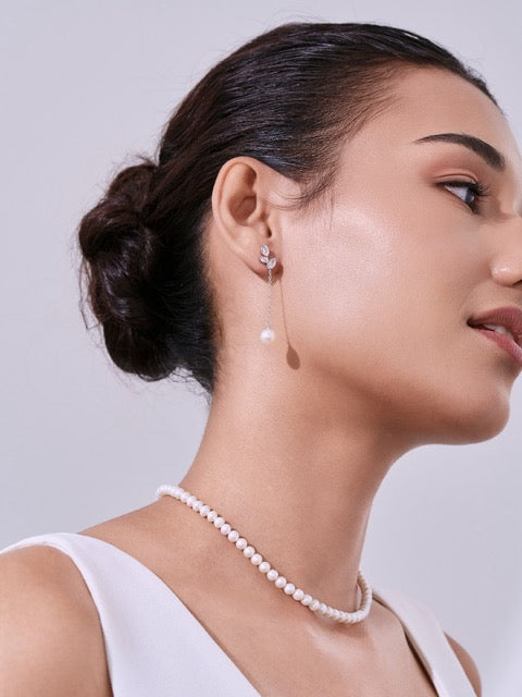 Anting-anting Mutiara Air Tawar yang Elegan WE00288 | TAMAN