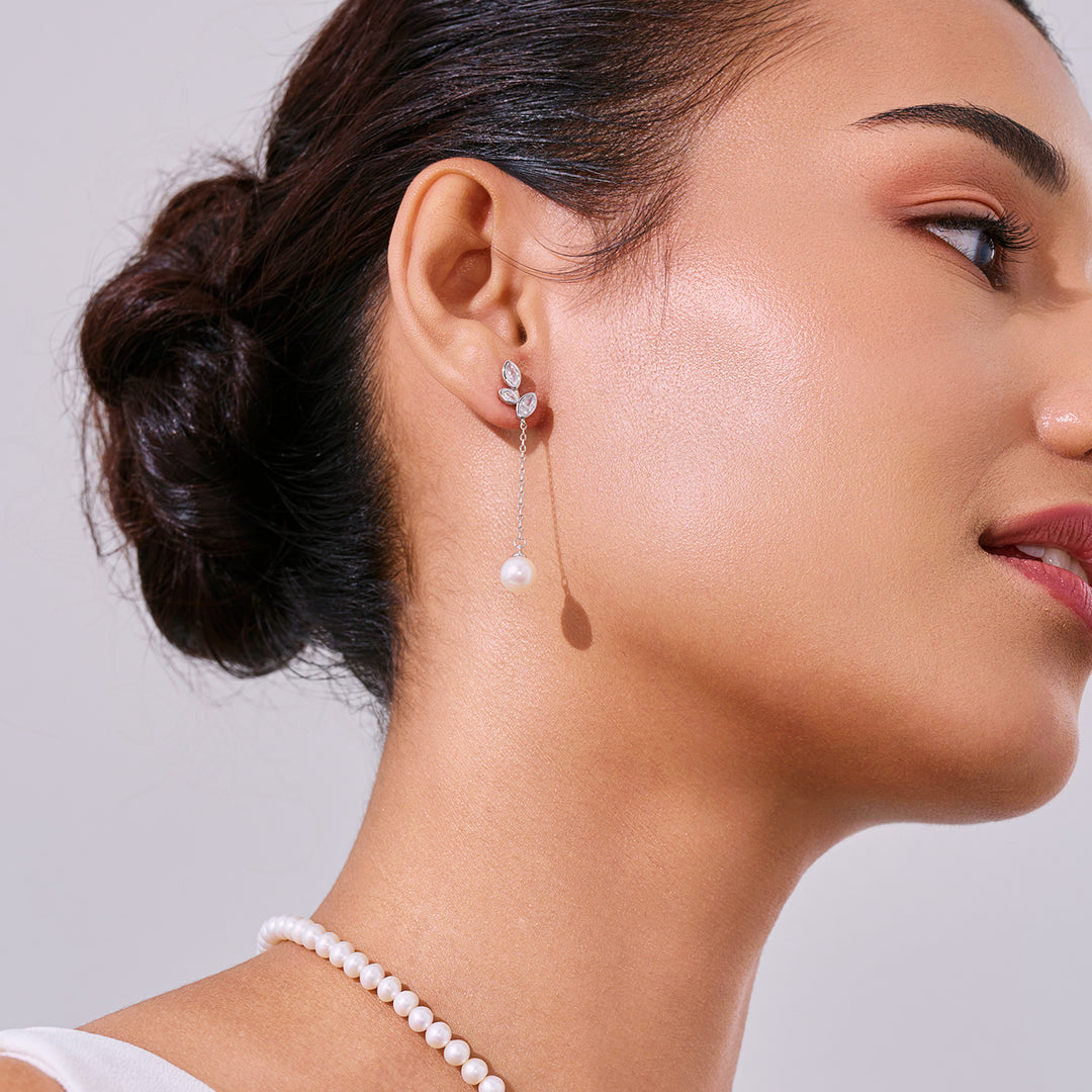 优雅淡水珍珠耳环 WE00288 | GARDENS