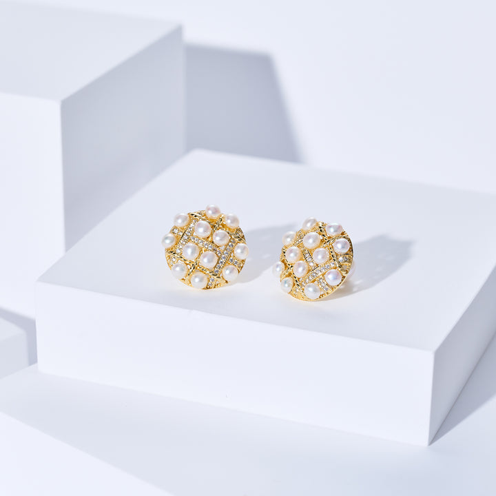 우아한 담수진주 귀걸이 WE00295