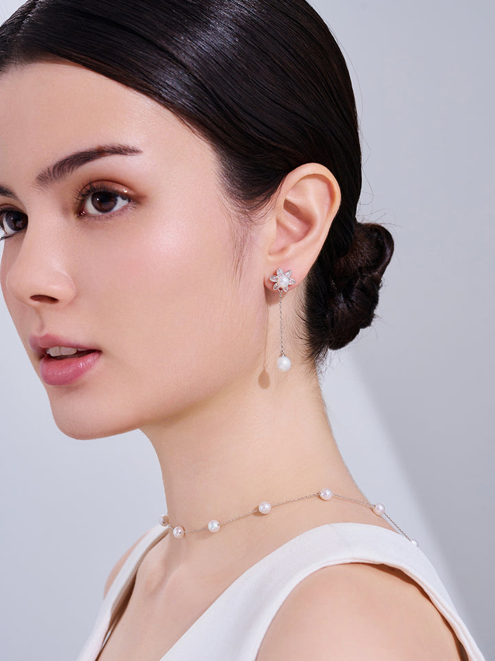 優雅淡水珍珠耳環 WE00296 | GARDENS