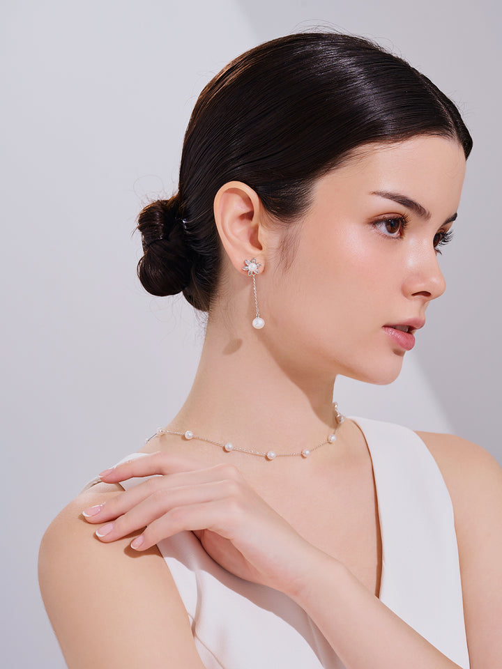 優雅淡水珍珠耳環 WE00296 | GARDENS