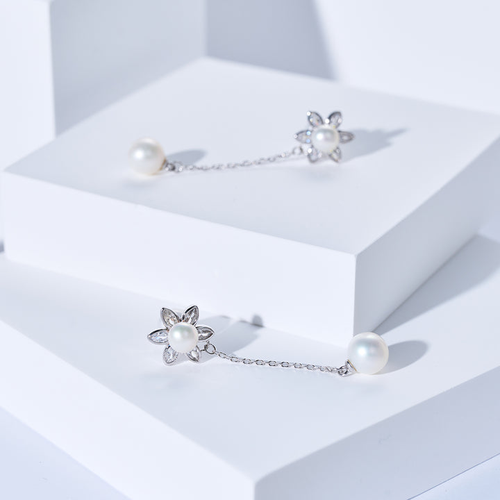 エレガントな淡水パールピアス WE00296 | 庭園