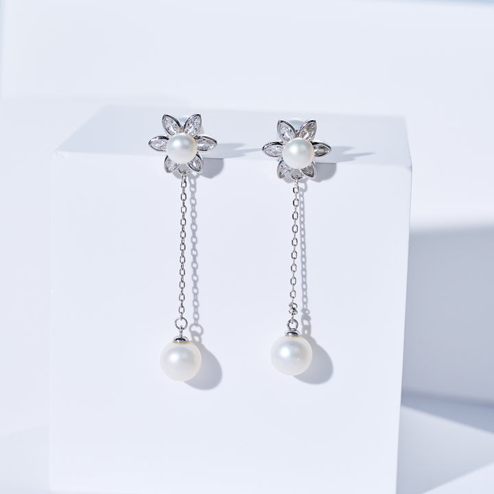 エレガントな淡水パールピアス WE00296 | 庭園