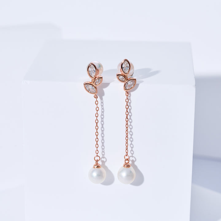 优雅淡水珍珠耳环 WE00299 | GARDENS