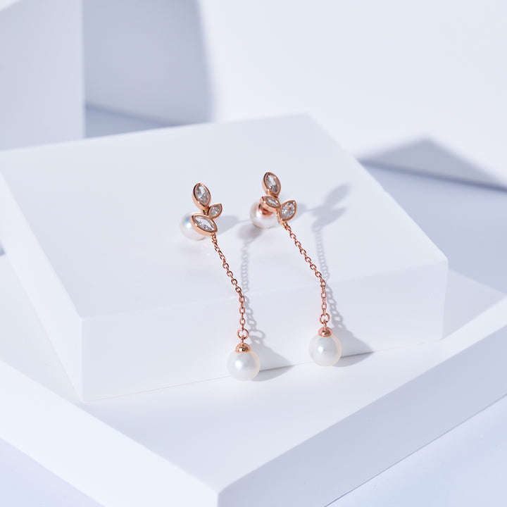 优雅淡水珍珠耳环 WE00299 | GARDENS