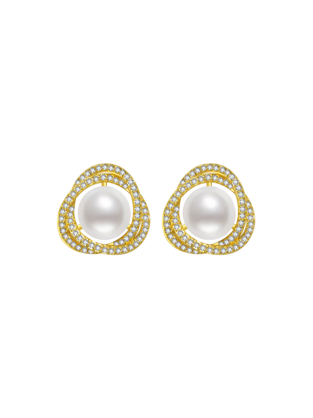 Boucles d'oreilles élégantes en perles d'eau douce WE00321