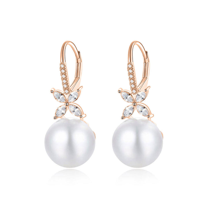 Elegant Freshwater Pearl Earrings WE00328 | EVERLEAF - PEARLY LUSTRE