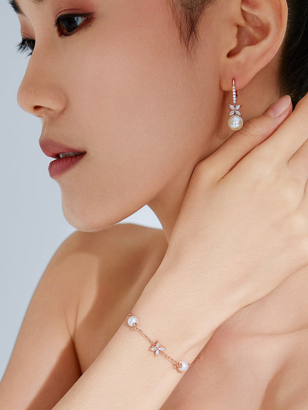Bracciale con perle d&