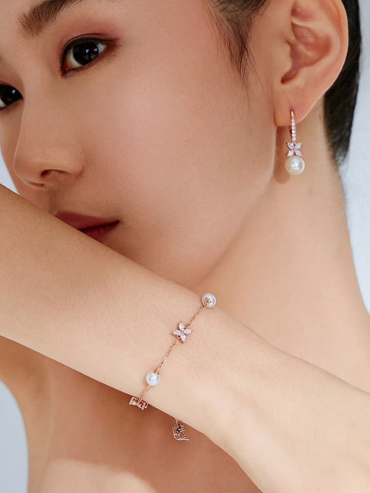 Bracciale con perle d&