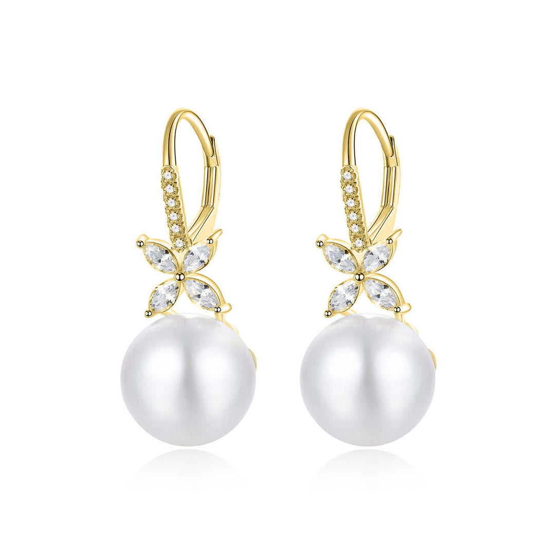 Elegant Freshwater Pearl Earrings WE00329 | EVERLEAF - PEARLY LUSTRE