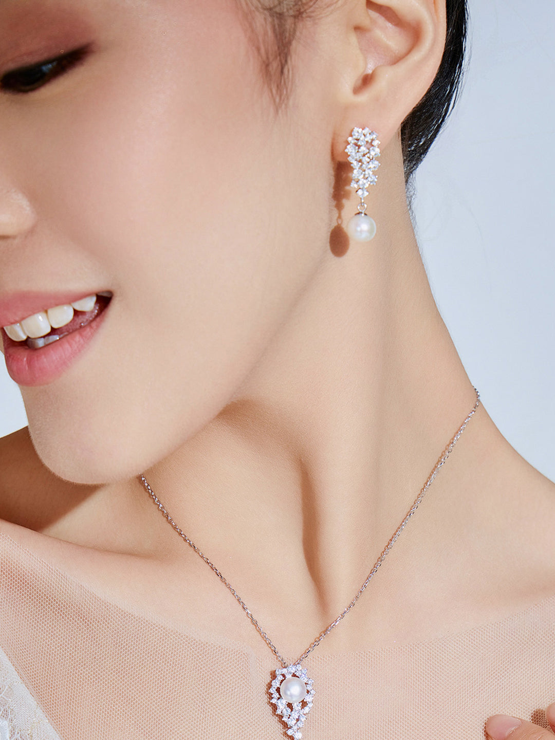 Anting-anting Mutiara Air Tawar Kilauan WE00330 | CELESTE