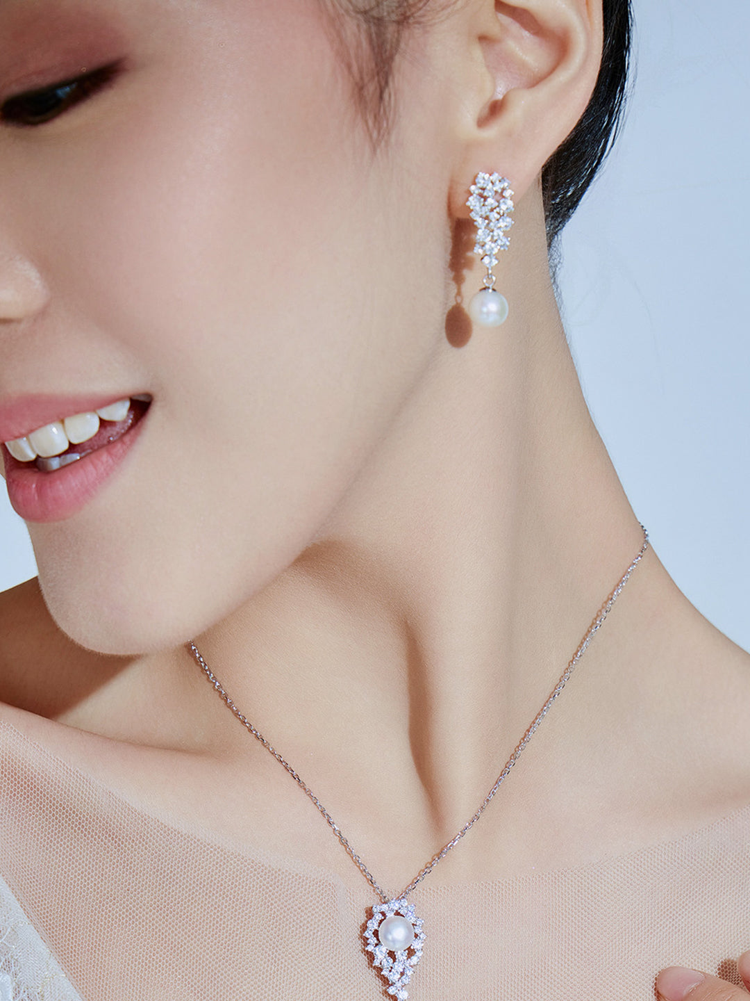 Top Lustre 淡水珍珠耳环 WE00330 | CELESTE