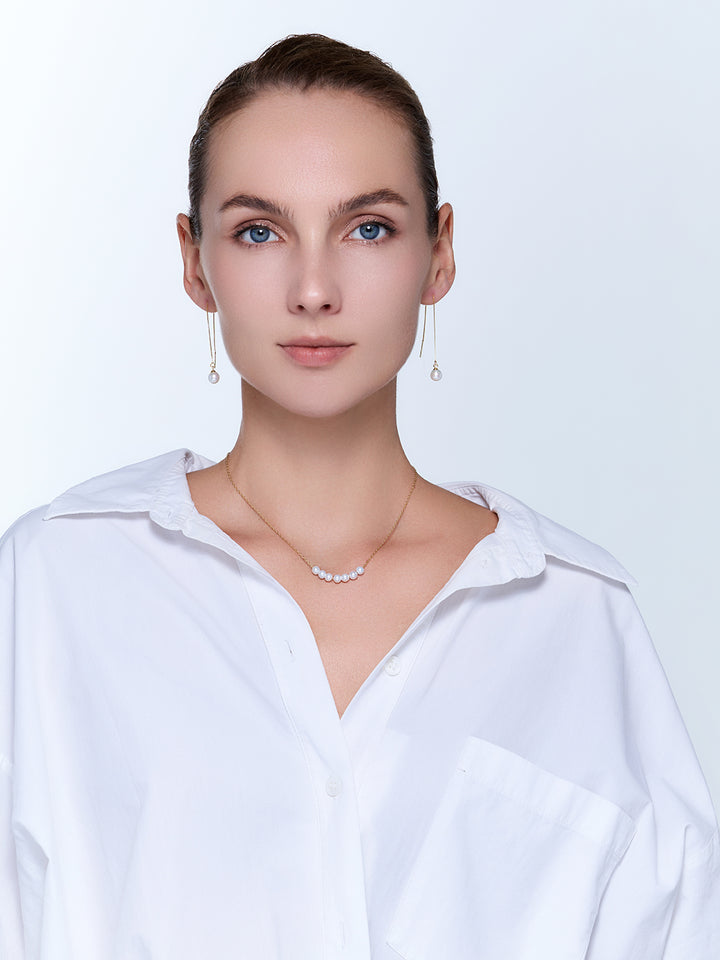 Elegante Perlenkette aus Süßwasserperlen WN00938 | RHYTHM