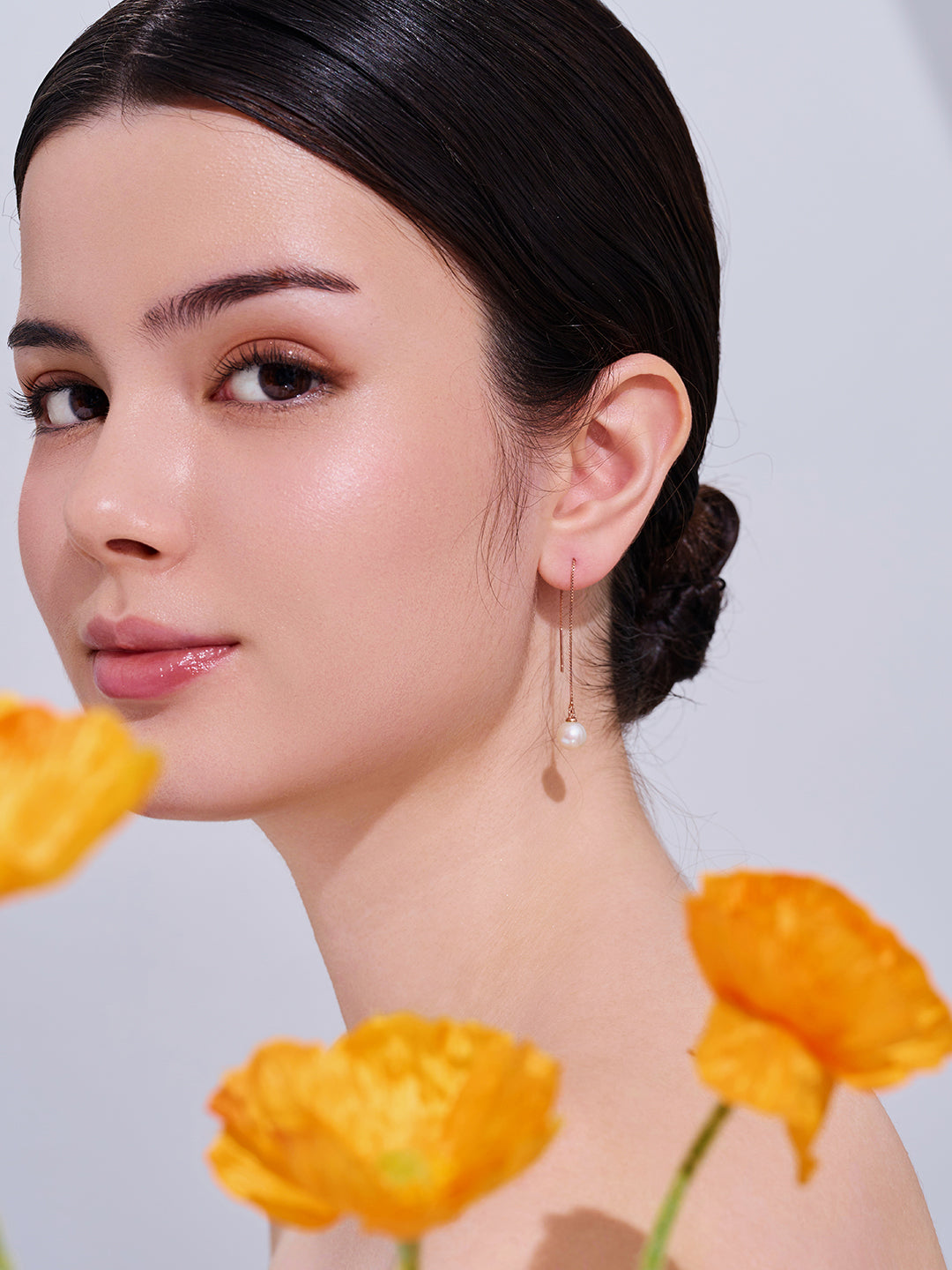 优雅淡水珍珠耳环 WE00359 | RHYTHM