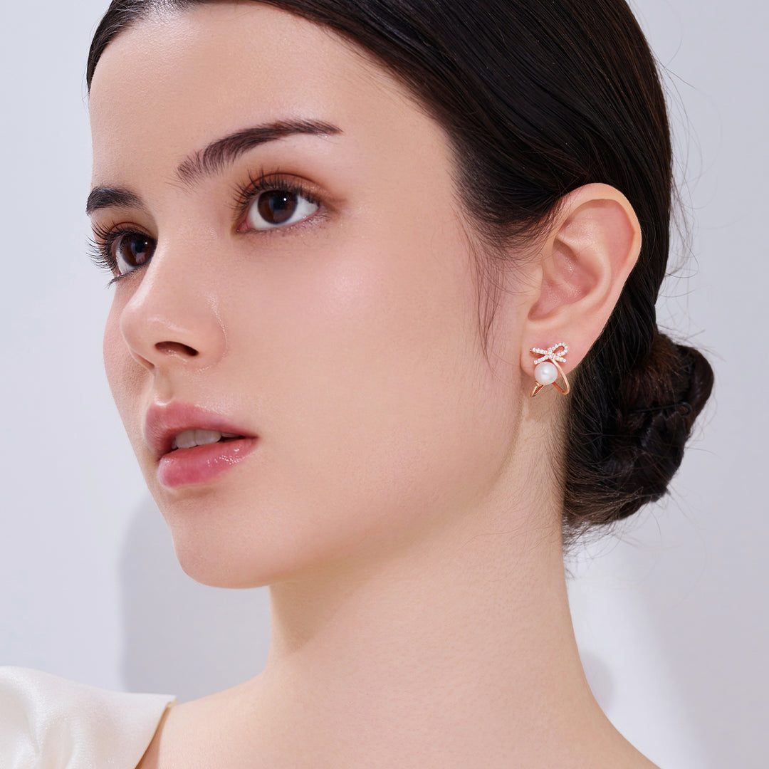 Orecchini di perle d'acqua dolce newyorkesi WE00362