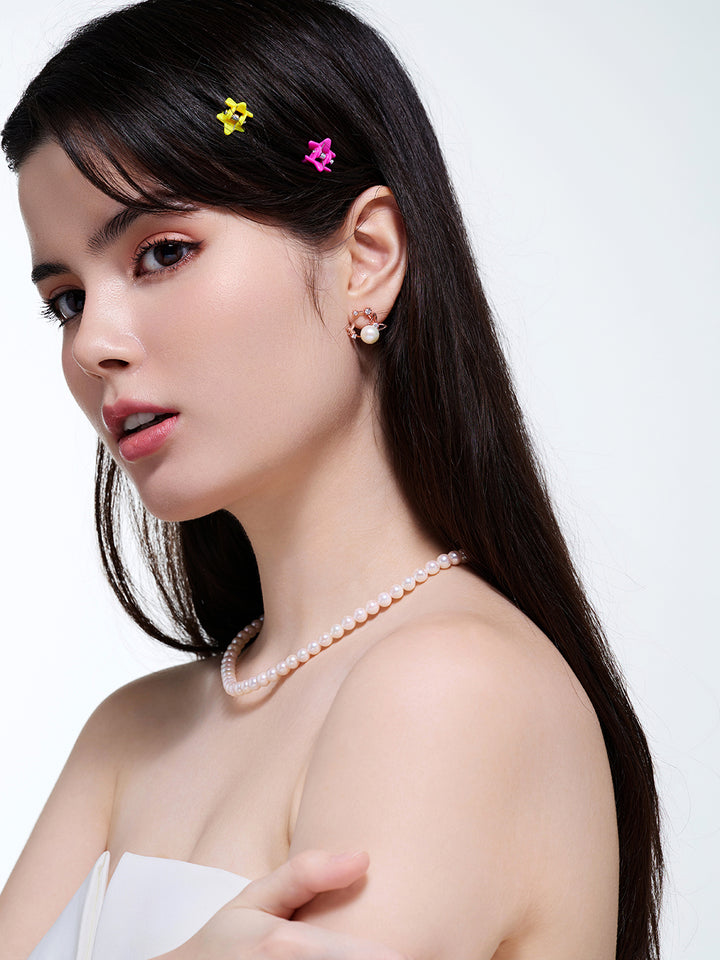 Anting-anting Mutiara Air Tawar yang Elegan WE00374