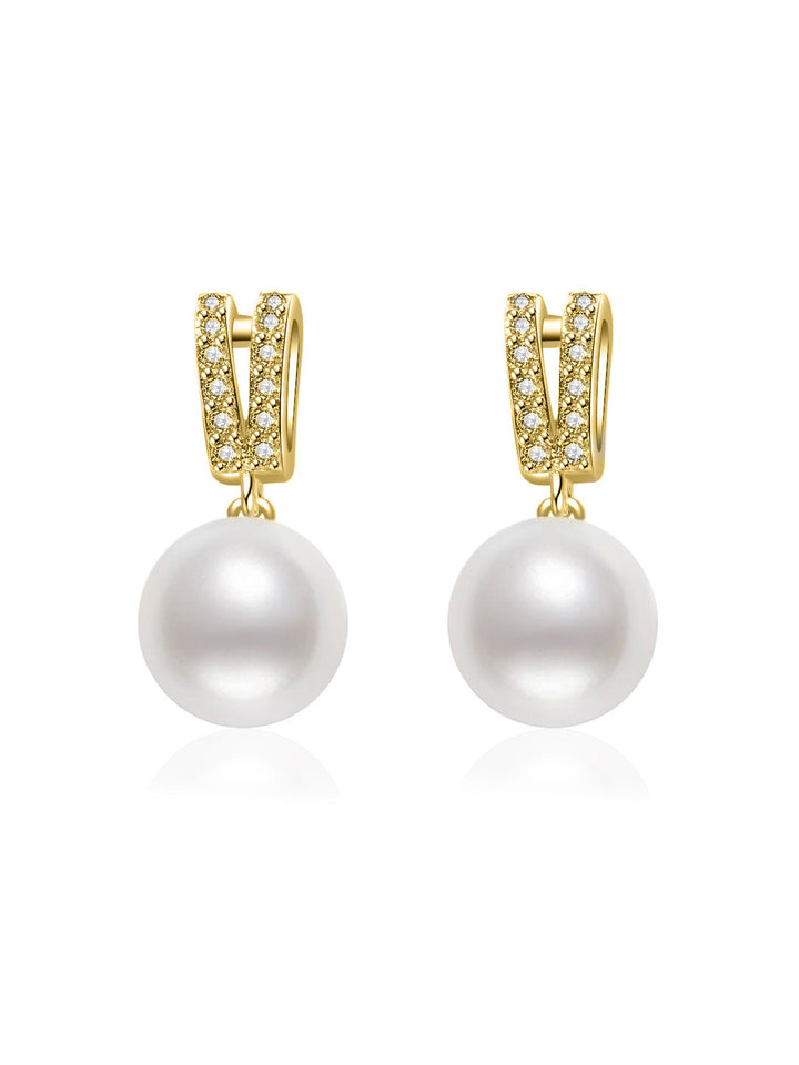 Anting-anting Mutiara Air Tawar yang Elegan WE00383
